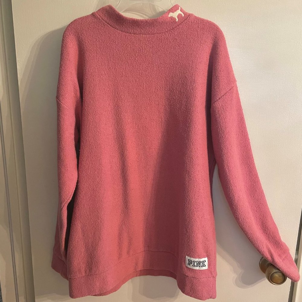 Pink Victoria's Secret Pink Long Sleeved Pullover Sweatshirt Top  Oversized XS